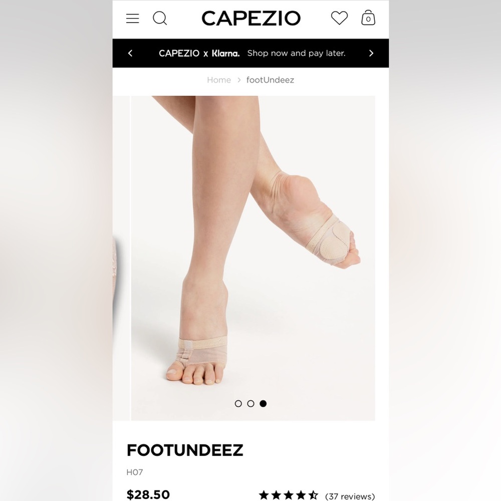 Never worn Capezio ToeUndeez in Nude - women’s shoe size 8/9